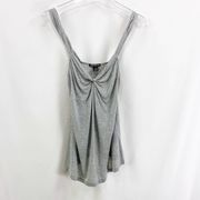 CLUB MONACO Twist Front Neckline Camisole Tank Gray