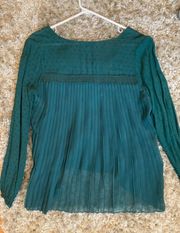 Boutique Green Textured Blouse