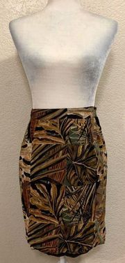 Vintage 80s Brown Mini Wrap Skirt