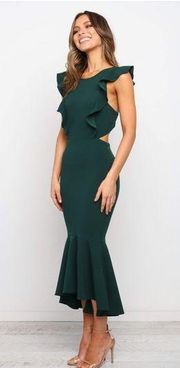 Avani dress - color: emerald