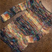 Ultra Flirt Multi-color Sweater Dress - size small