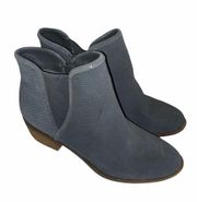 zip side booties dark gray Size 8