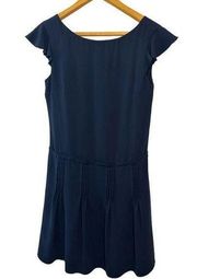 Slate & Willow Navy Blue Dress Cap Sleeves & Pleated Skirt Retired RTR Size 2