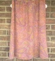 Coldwater creek pink paisley skirt size medium