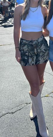 Camo Mini Skirt