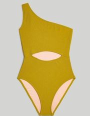 NWT Madewell One-Shoulder Cutout One-Piece Swimsuit Size XXS