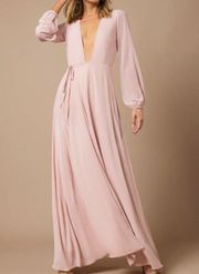 | Cherish Me Plunge Maxi Dress