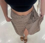 Cheetah Wrap Skirt