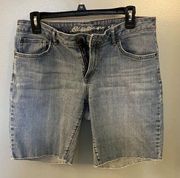 Womens  Blue Jean Shorts Slightly Curvy - Size 8