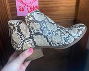 Michael By  Snakeskin Booties