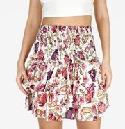 House of Harlow 1960 Pink Floral Print Mini Skirt