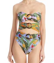 FARM Rio Striped Bananas convertible Swimsuit