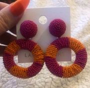 Seed bead earrings