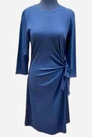 Cable & gauge long sleeve blue dress size large