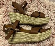 Platform Brown Sandals