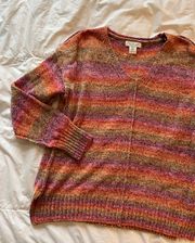 Rainbow V-Neck Sweater