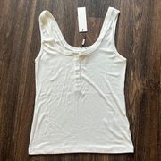 L’AGENCE WHITE TANK TOP