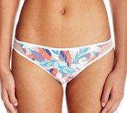 Vince Camuto White Mesh Hips Floral Full Coverage