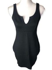 Haute Monde  Black Sleeveless Bodycon Mini Dress