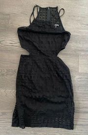 EXPRESS  black cut out dress