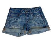 American Eagle midi cuffed shorts