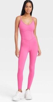 NWT JoyLab Pink Corset Bodysuit Size small