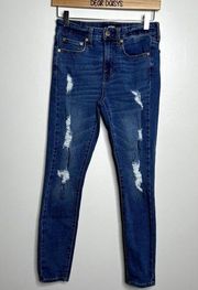 Aero Distressed High Rise Jegging Jeans