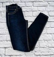 Silver Jeans Co Suki Jeans Women's Size 26/31 Dark Wash Stretch Mid Super Skinny