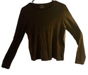 Pre Owned Women’s Jones New York Sport Long Sleeve Top T Shirt Brown Sz Med