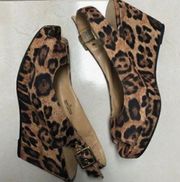 Brash leopard wedges