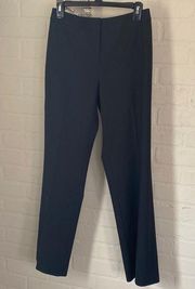 Lafayette 148 pants Classic Black Menswear Wool Straight‎ Leg Trouser stretch 4