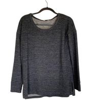 JAMES PERSE Wool Blend Pullover Sweater Grey Crew Neck Dolman Sleeve Size Medium