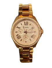 Fossil Cecile AM4628 Women Stainless Steel Rose Analog Dial Quartz Watch