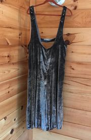 AMAZING BLUE  ANTHROPOLOGIE VELVET TANK LOOSE FLOWY DRESS