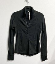 Lululemon Athletica Define Luon Womens Full Zip Jacket Size 6 Black Active