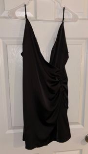 Altar’d State Black Silk Dress