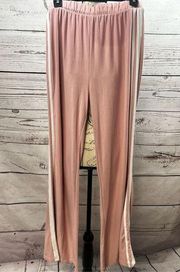 New Look XL pink sweat pants with white stripe down the side - 2833