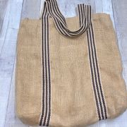 Burlap reusable eco friendly tote bag