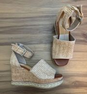 Dolce Vita Raffia and Cork Otto Wedge