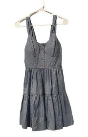 Bailey Blue - Blue Button Sundress - Size Medium