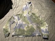 tie dye cropped hoodie