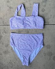 Lavender Ditsy Floral 2-Piece Bikini Set