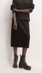 Everlane The Organic Cotton Sweater Midi Skirt Size Small