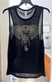 Black Elephant Tank top