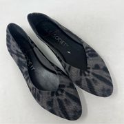 Sole society pointed toe animal print flats size 10