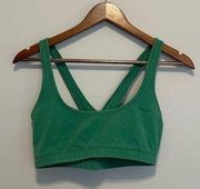 Tna Aritzia Green Comfortable Cotton Athletic Sports Bra Size Medium