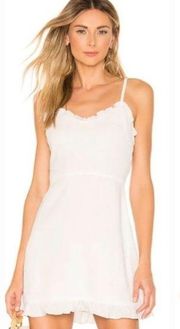 Superdown Charlee Frill Cami Dress in White