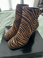 Tiger Print Booties