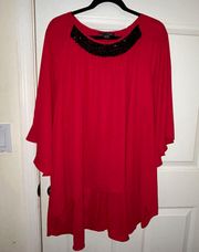 3/4 Bell Sleeve Tunic Top