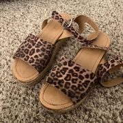 Cheetah Print Espadrilles Sandals